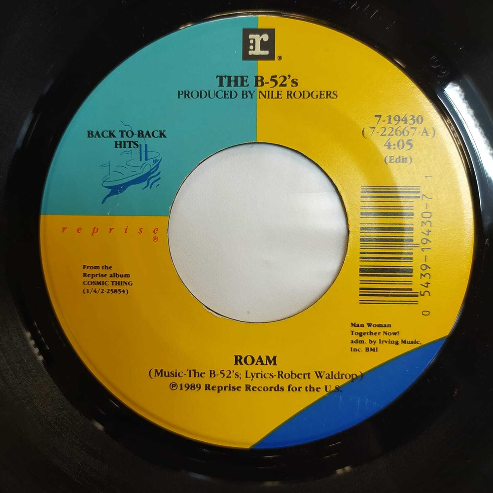 The B-52's - Love Shack / Roam (США 1989г.) 7", 45 RPM, Single