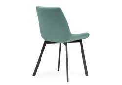 Стул на металлокаркасе Челси бирюзовый / черный