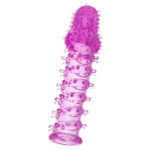 Фиолетовая удлиняющая насадка 13,5см с шипами и точками ToyFa Basic Big Boy 888006-4