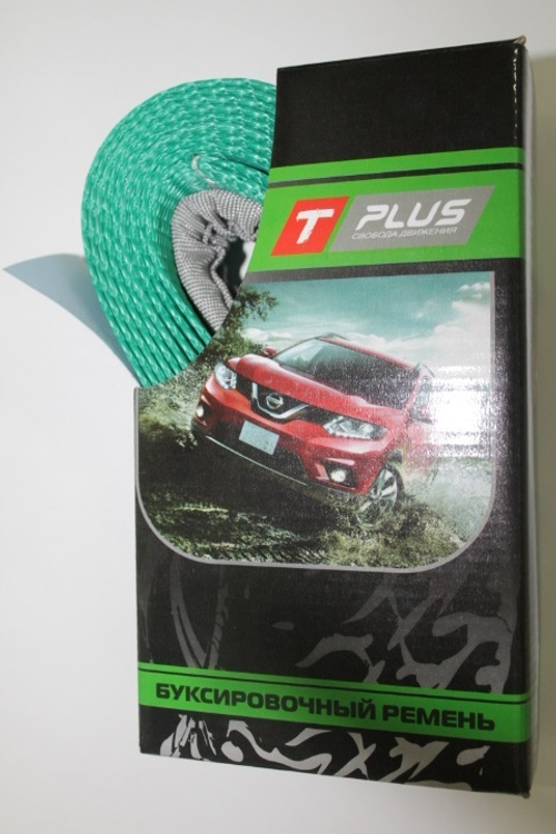 Трос буксир. (6 т) лента петли /4,5 м/ (TPlus)