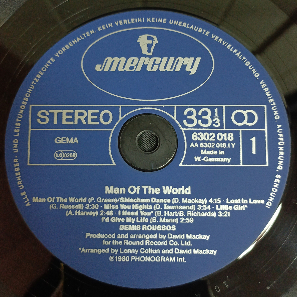 Demis Roussos / Man Of The World (LP)