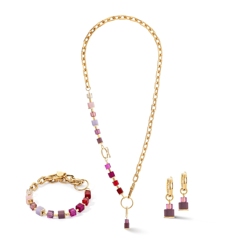 Серьги Coeur de Lion Purple-Red 4712/21-0803