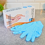 Перчатки нитриловые M неопудренные (100шт), голубые