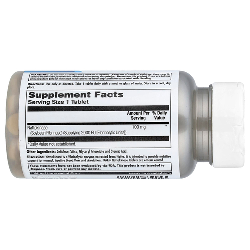 KAL, Наттокиназа, 100 мг, 30 таблеток