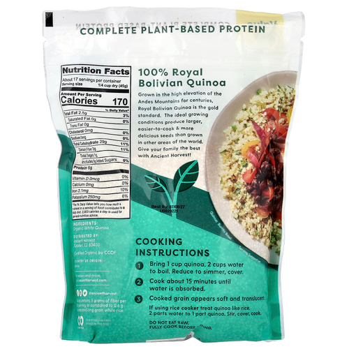Ancient Harvest, Органическая традиционная киноа, 765 г (27 унций)