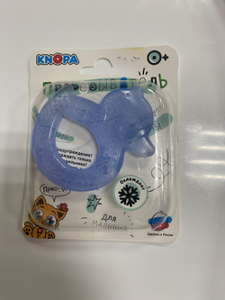 Прорезыватель зубной охлаждающий "Уточка Кнопа", цвета в ассортименте