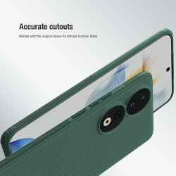 Чехол усиленный зеленого цвета от Nillkin для смартфона Honor 90, серия Super Frosted Shield Pro