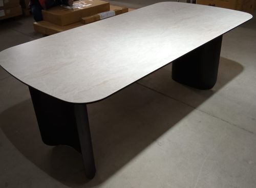 Стол NORD 200 TL-102, испанская керамика / черный каркас