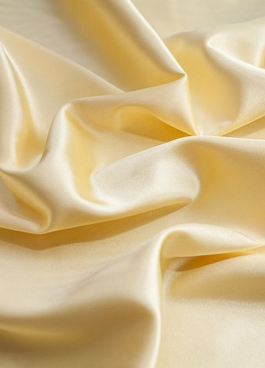 Атлас, желтый светлый, глянцевый, стрейч