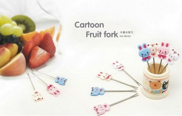 Набор шпажек для канапе ANIMAL FRUIT FORK, 8 шт