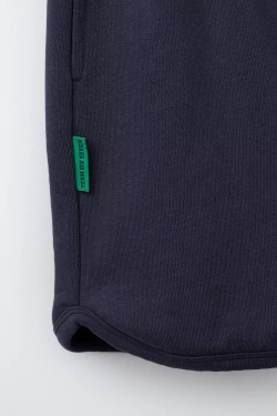 ZARA ШОРТЫ С НАДПИСЬЮ TEAM SIX SEVEN", МОРСКОЙ СИНИЙ