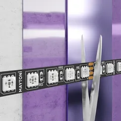 Светодиодная лента 24В 5050 21Вт/м Цветная (RGB) 5м IP20 Black Led Strip 20038