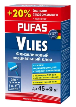 Клей для обоев флизелиновый, Pufas Euro 3000 Vlies Direkt, 360 г. Производство Германия Пуфас