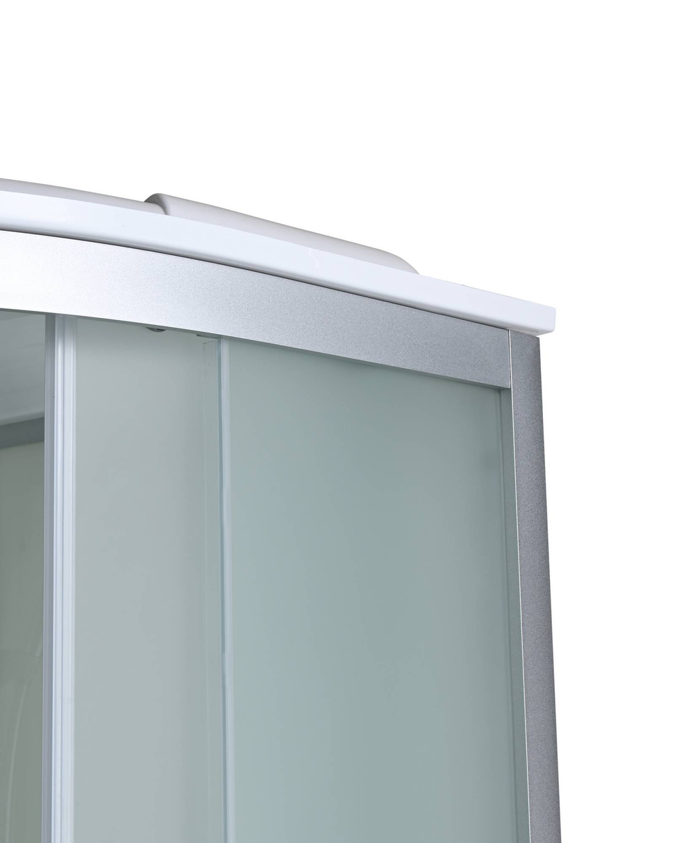 Душевая кабина AvaCan (АваКан) C2080 LED с низким поддоном, с ГМ, с электрикой и LED освещением, 80х80х215