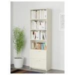 Стеллаж с 2 ящиками - IKEA BRIMNES, 60х190 см, белый, БРИМНЕС ИКЕА