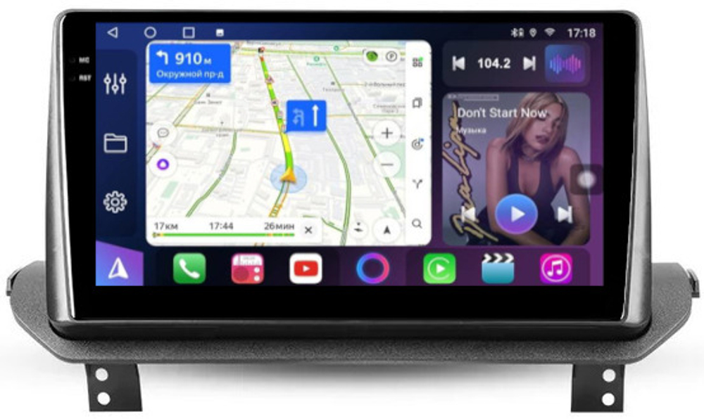 Магнитола Mitsubishi Outlander 4 2021+ (без штатного 360) - FarCar 9617 монитор 10.36" QLED на Android 14, TS18, CarPlay, 4G SIM-слот