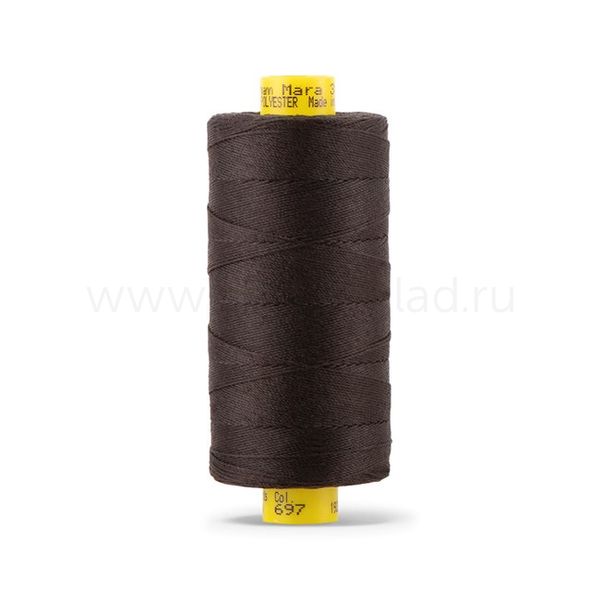 Нитка Gutermann Mara 30 (300 метров), 1 кат., для отстрочки | 697 венге