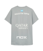 Футболка для падел NOX Agustín Tapia Серая | Размер М