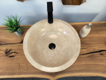 Раковина из мрамора Bowl Cream Dotted BM-65732 45х45х15 из натурального камня