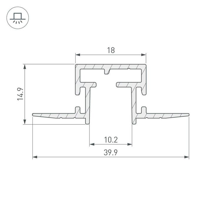 Профиль Arlight Tek-Pik-1010-2000 029090