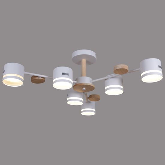 68730-0.3-06 GX53 WH+WOOD светильник потолочный