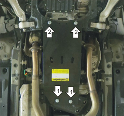 Усиленная защита Motodor кпп, разд. коробки. 3 мм, сталь. для Lexus GS 350 2012-2020,Lexus GS 300 2005-2008,Lexus GS 350 2008-2012 арт.15011