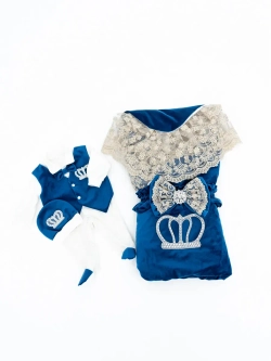 Комплект на выписку новорождённому с переноской зимний