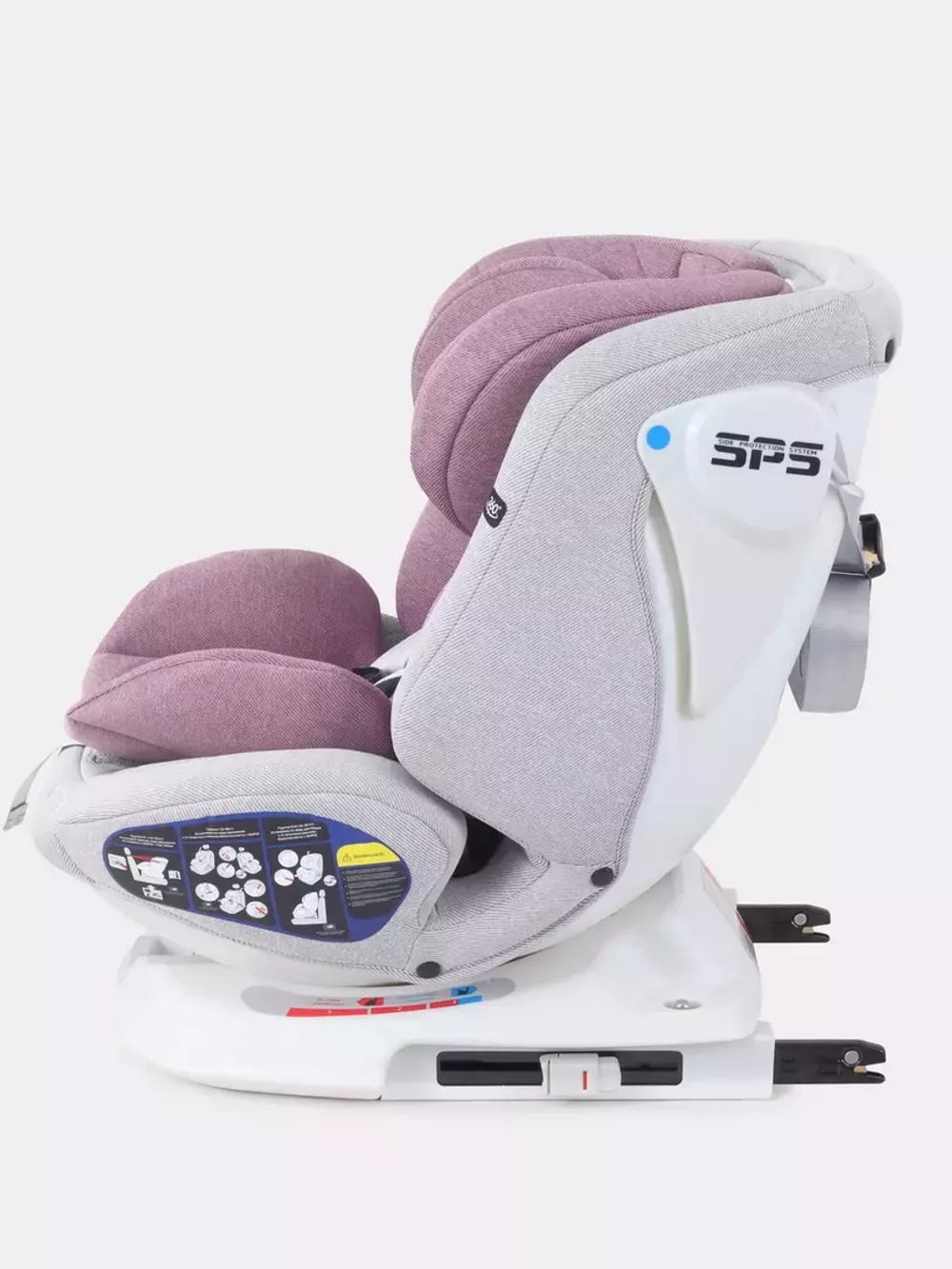 Автокресло Rant Nitro isofix 0/1/2/3 (0-36кг) Grey/Pink