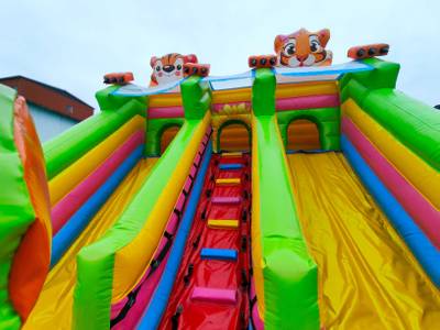 Коммерческий надувной батут «Тигриная страна 4», 9*5*5 м