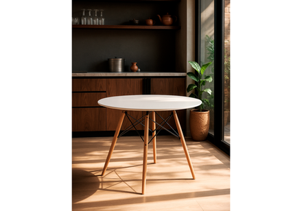 Стол деревянный Woodville Table 90 white, wood