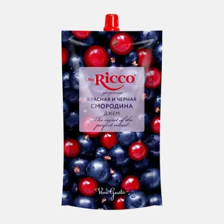 Джем Mr. Ricco Красная и черная смородина 300г