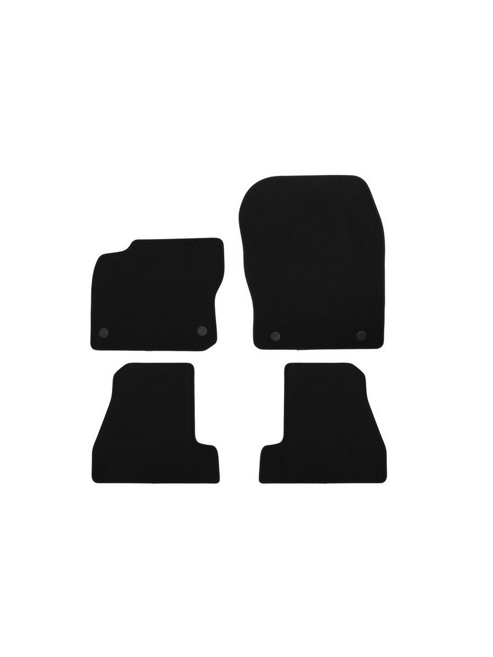 Коврики в салон для FORD Focus III 2011-2015, 2014-2019, седан, 4 шт. (текстиль) KVR01166801200K