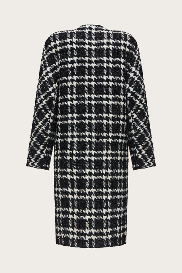 ПАЛЬТО-МИДИ ИЗ ШЕРСТИ С ЛЮРЕКСНОЙ НИТЬЮ