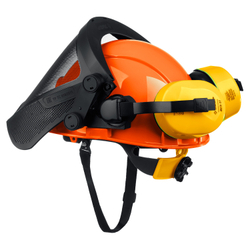 ТРИАДА, защитная каска в комплекте с наушниками и защитным сетчатым экраном, Профессионал (11099)