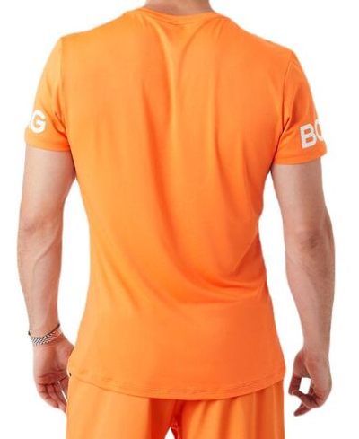 Футболка мужская теннисная Björn Borg Borg T-shirt - orange