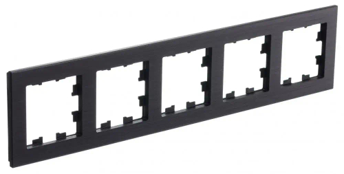 ATLASDESIGN NATURE 5-постовая РАМКА, МЕТАЛЛ ОНИКС