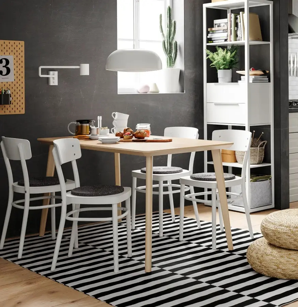 Стол - IKEA LISABO, 140х78х74 см, коричневый, ЛИСАБО ИКЕА