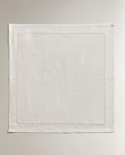 ZARA HOME САЛФЕТКА С ВЫШИВКОЙ (УПАКОВКА ИЗ 2 ШТУК), ЭКРЮ