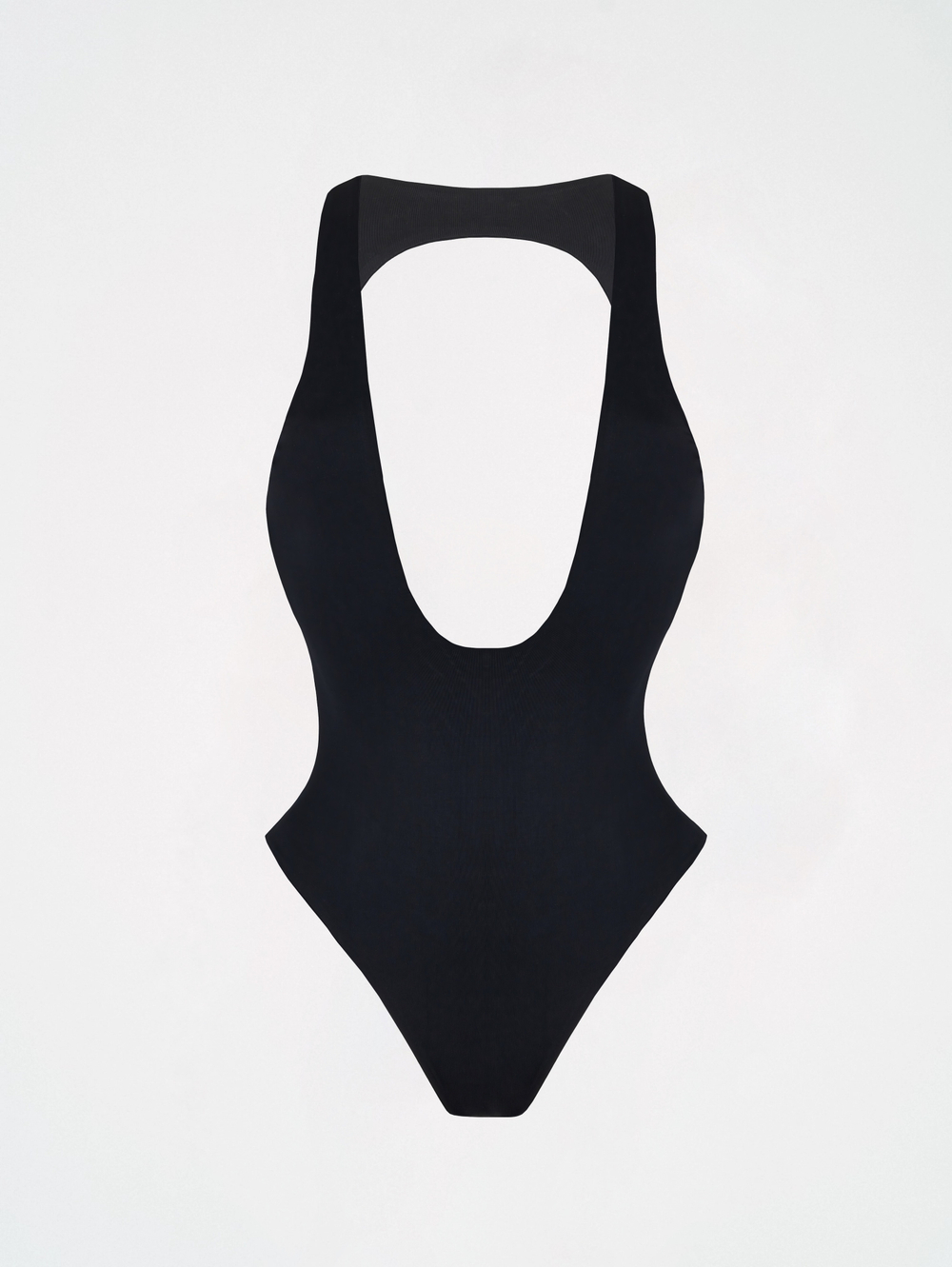 Боди open back black