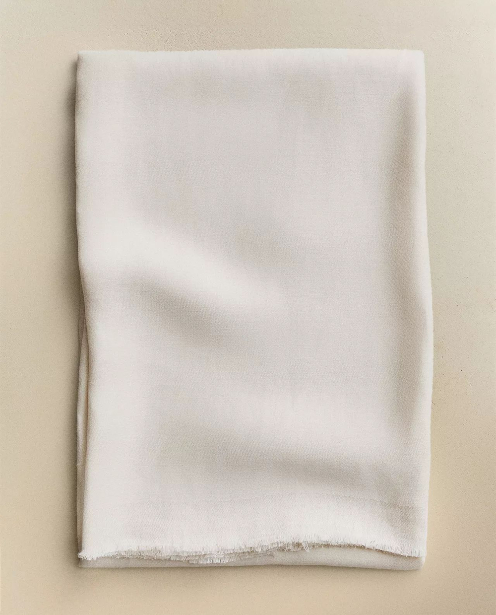 Zara Home - Декоративное льняное одеяло, экрю, 140x190 см