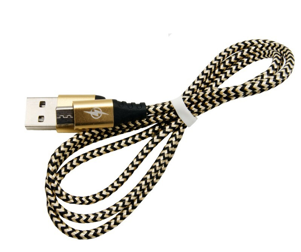 Кабель USB - Micro T04 (золото) 1м