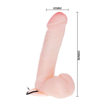 Вибратор 20см на присоске с выносным пультом Baile Dong BW-008017AR-1002