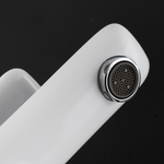 Смеситель для раковины  25к G1048-1 GAPPO с гигиенической лейкой, литой, БЕЛЫЙ-ХРОМ