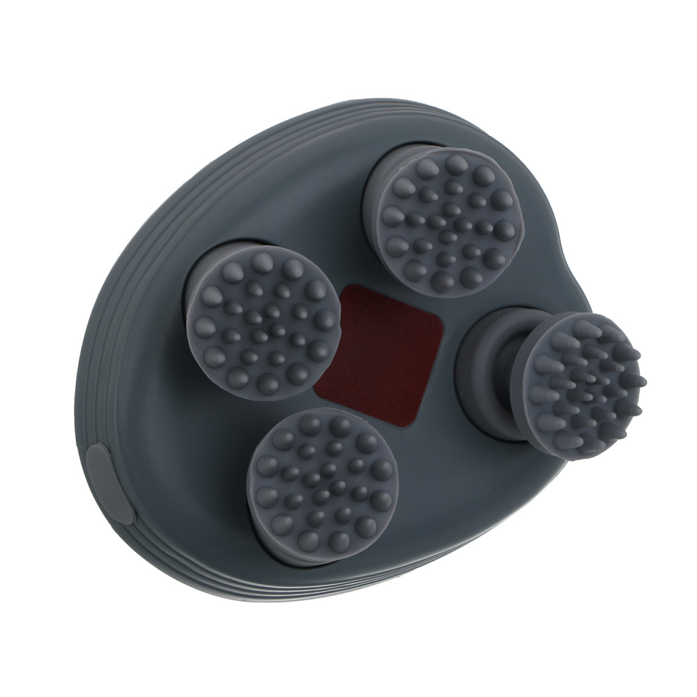 LEBEN Массажер для головы и тела, 4 ролика, 3 программы, 5Вт, 500мАч