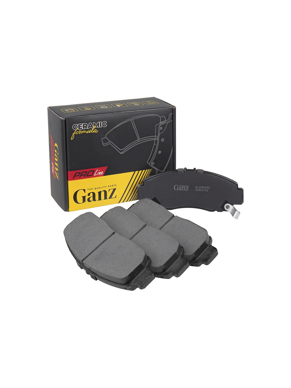 Колодки передние PRO-Line Ceramic HONDA CIVIC 4D 06- GANZ GIJ09029C