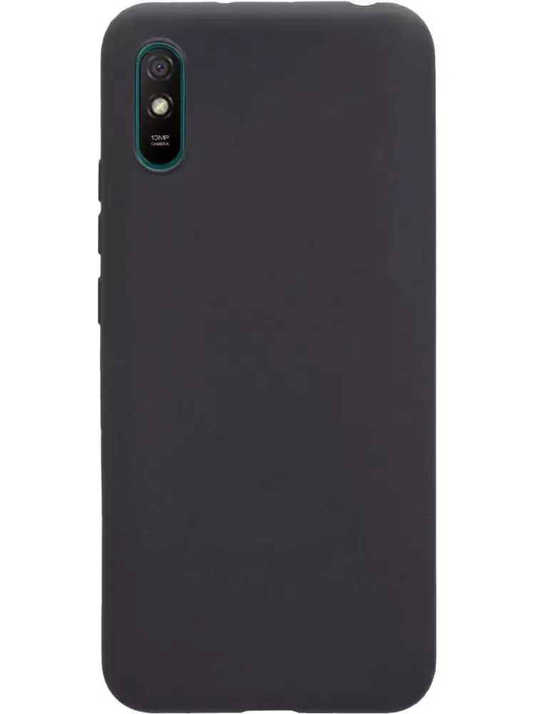 Накладка Xiaomi Redmi 9A силикон матовый Black Zibelino