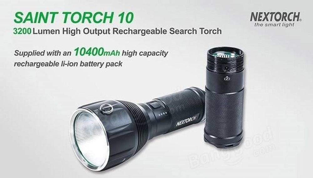 Фонарь Nextorch SAINT TORCH 10 поисковый, 3200 люмен