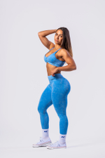 Леггинсы High Waisted Push-Up Leggings TOTALLY SEAMLESS 303 Голубые