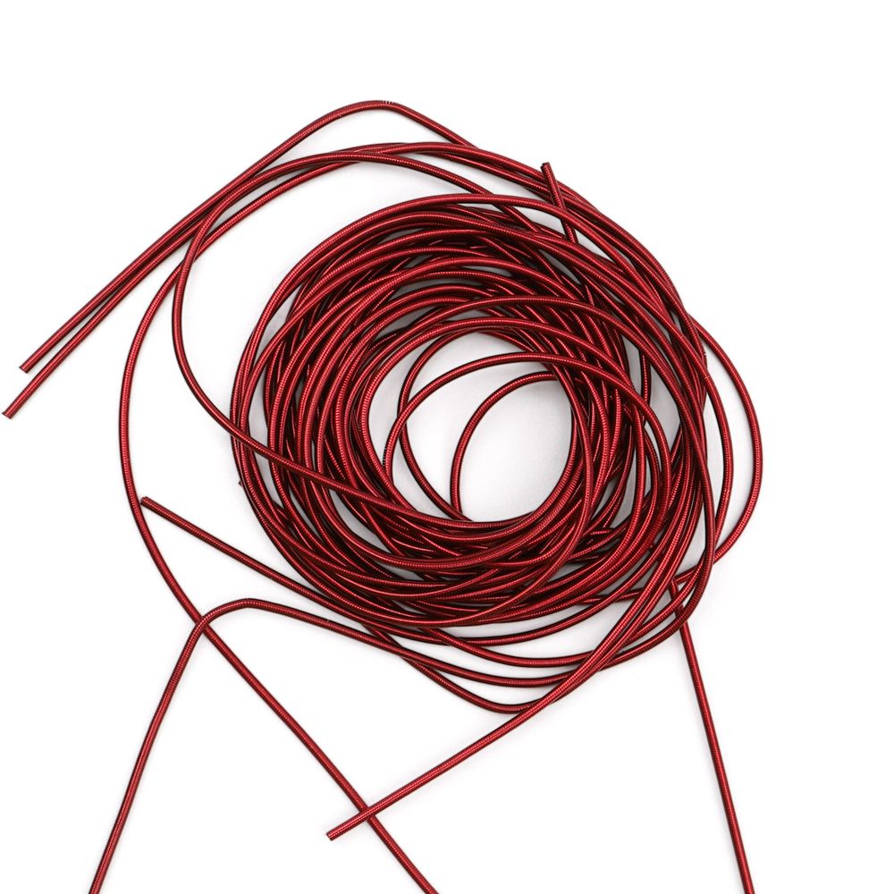 Канитель/трунцал гладкая глянцевая 1 мм, 5 гр. +/- 0,1 гр, бордовый