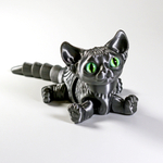 Подвижный котёнок Сфинкс, игрушка антистресс, серый